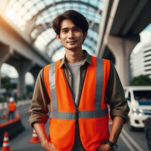 orange safety vest