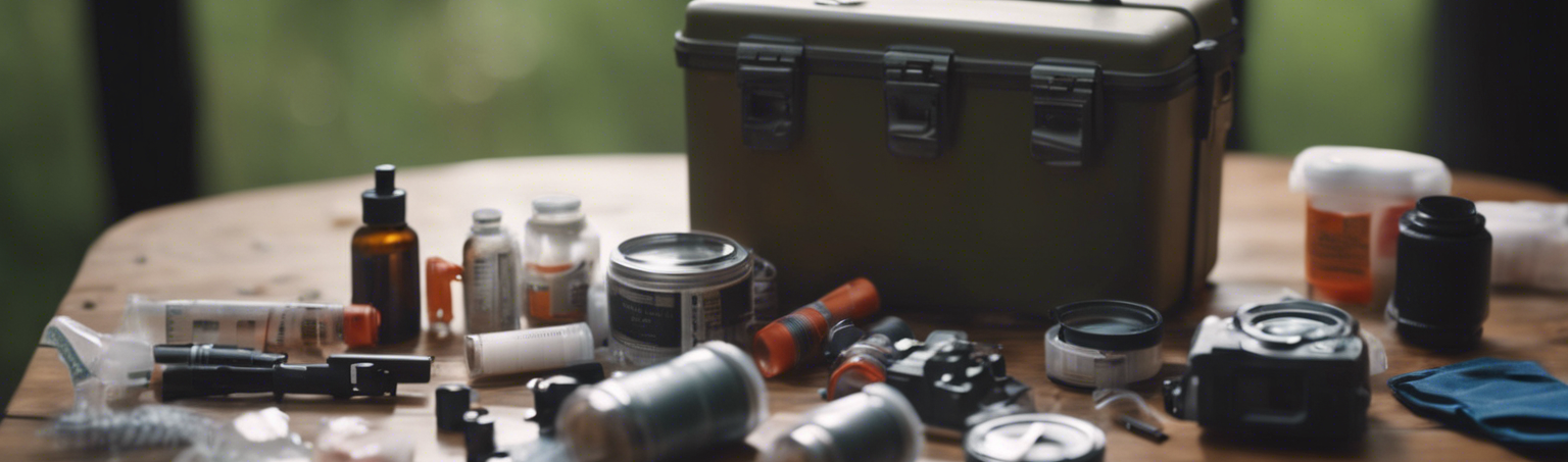 Survivalists Putting Together an Emergency Kit