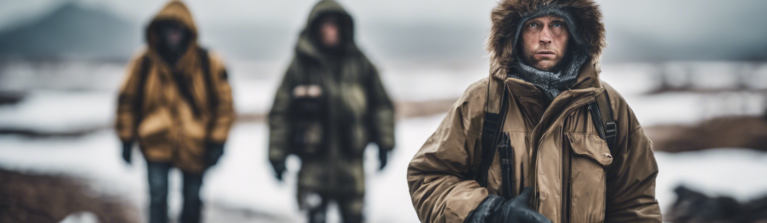 Survivalists Wearing an Exaggerated Amount of Outerwear