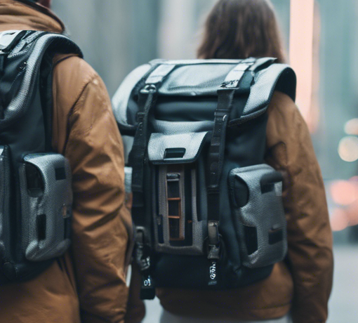 Survivalists Wearing Futuristic Oversized Backpacks