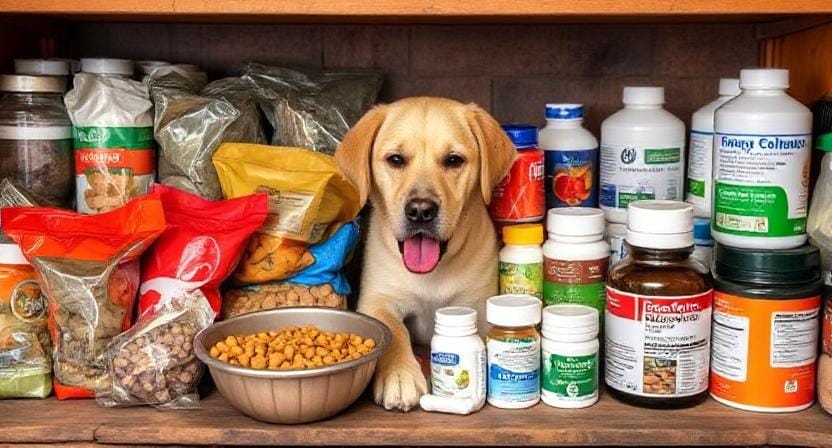 Survivalist Stockpiling Pet Food and Medications