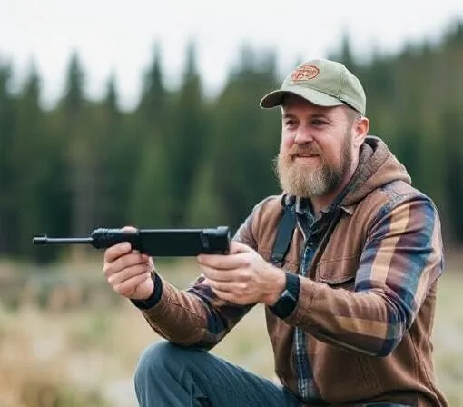 Man Mastering Outdoor Skills