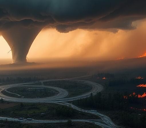 Tornado and Hurricane and Wildfire