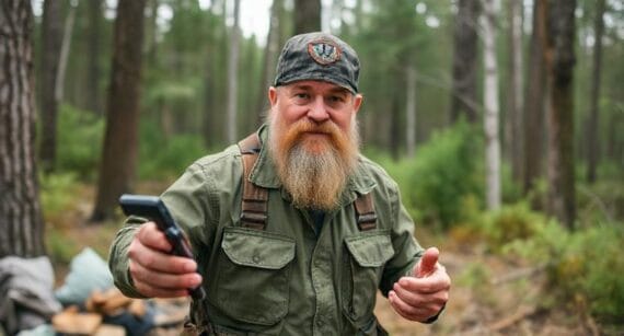 Survivalist Showing Off Essential Emergency Prep