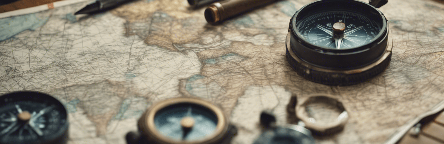 Survivalists With Many Compasses and Maps