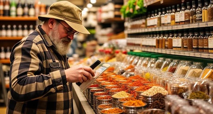 Prepper Shopping for Spices