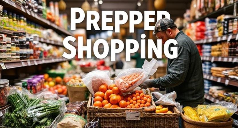 Prepper Shopping for Bulk Foods