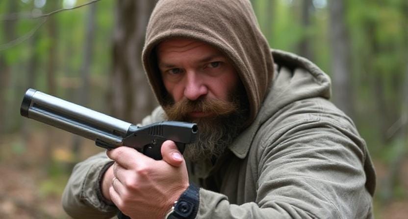 Survivalist Using Everyday Items as Weapons