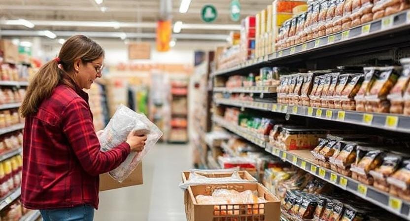 Prepper Shopping for Ready-to-Eat Meals