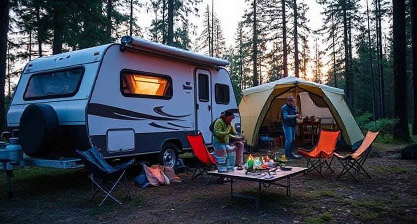 Campers Choosing Quality Gear