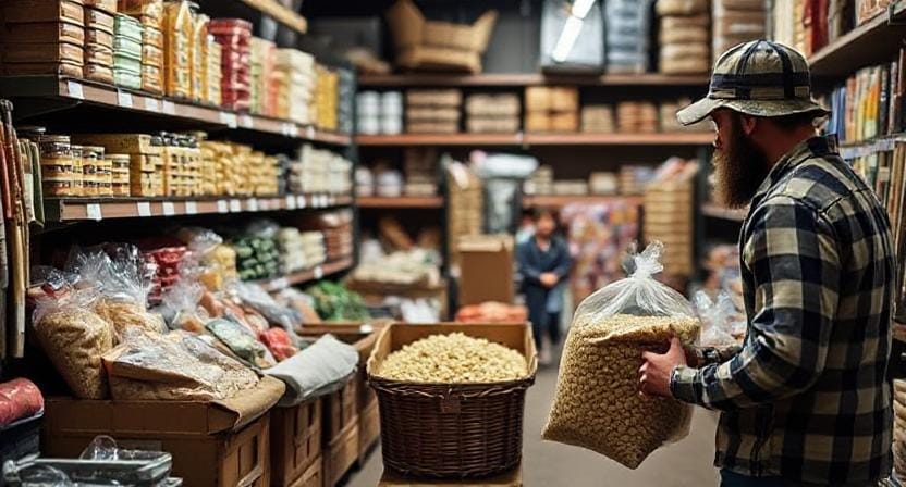 Prepper Shopping for Grains