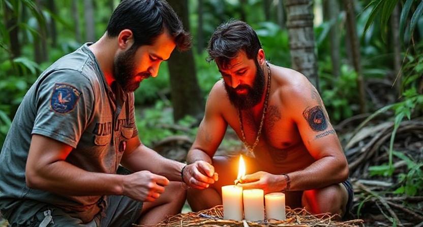 Survivor Man Creating Diversions