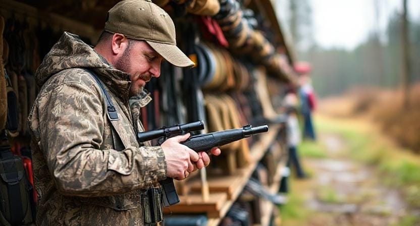Hunter Shopping for Hunting Gear