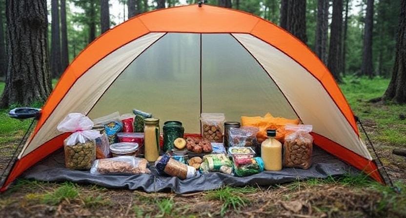 Getting Food Storage for a Camping Trip