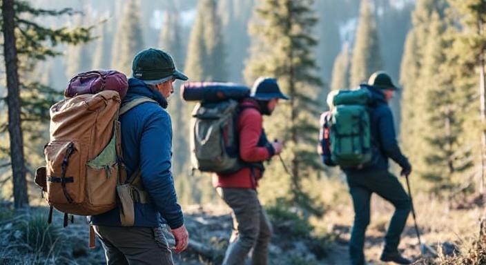 Survivalists Packing Their Gear
