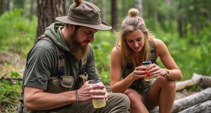 Survivalists Staying Hydrated and Nourished