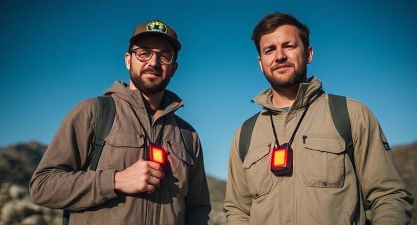 Survivalists Wearing Personal Location Beacons
