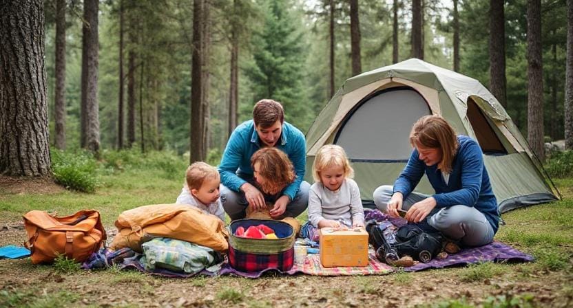 Family Packing for a Camping Trip