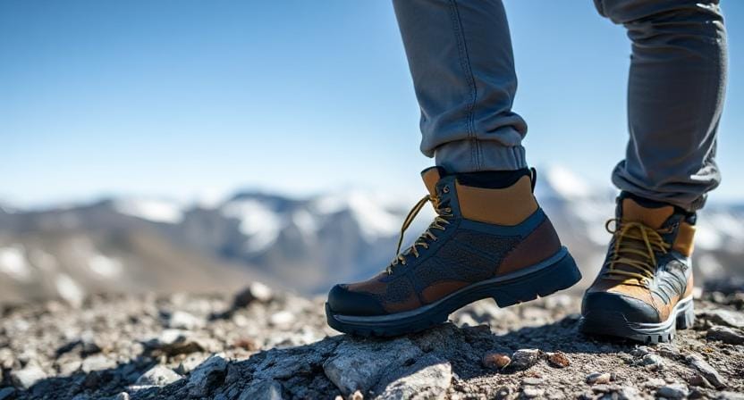 Mountain Men Wearing Waterproof Footwear