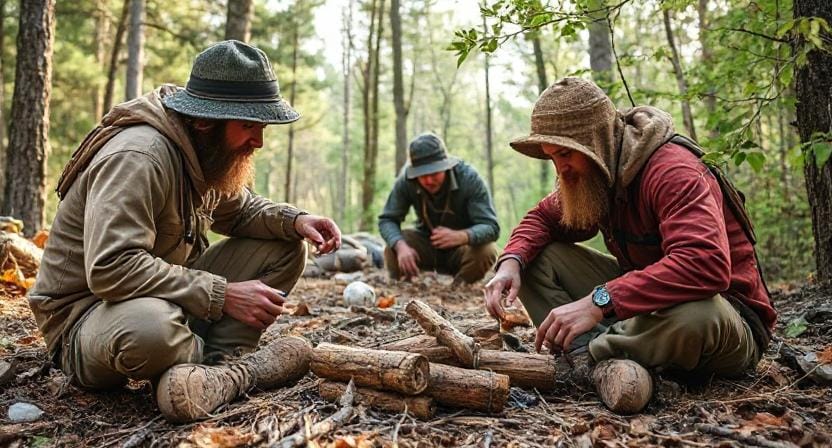 Survivalists Prioritizing Needs