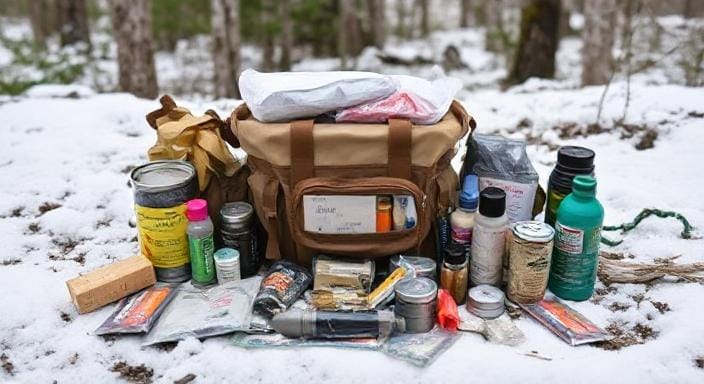 Survivalists Building an Emergency Kit