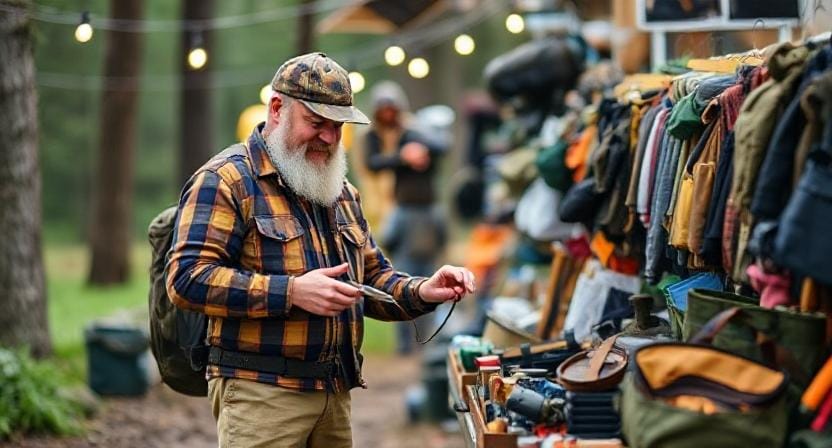 Survival Man Shopping for Camping Gear