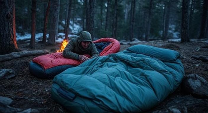 Survivalists with Heavy Duty Sleeping Bags