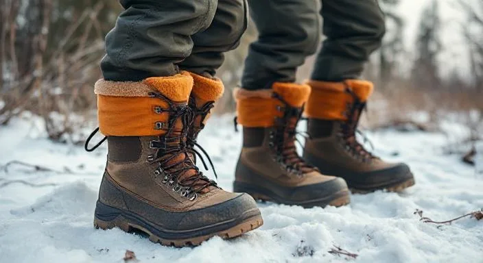 Survivalists Wearing Extra Heavy and Highly Insulated Boots