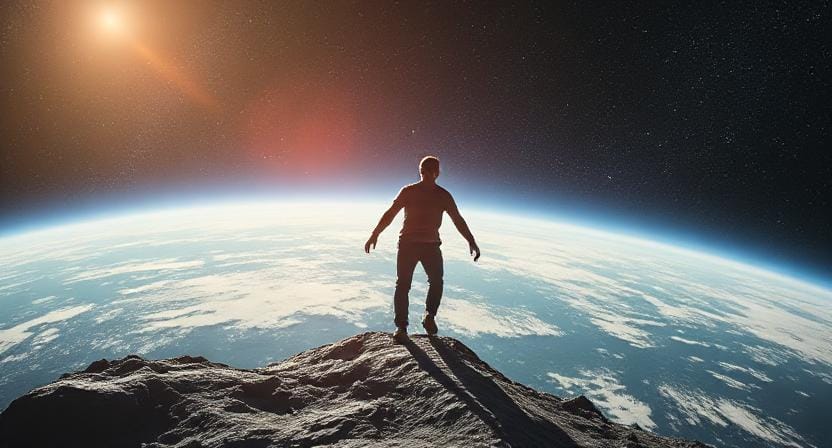 Suvival Man on Earth with no Gravity