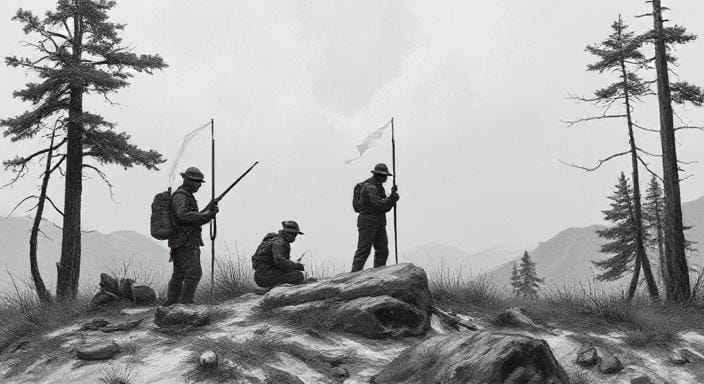 Survivalists Acting as a Sentry