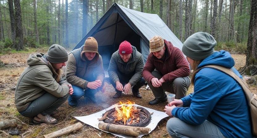 Survival Group Making an Emergency Plan