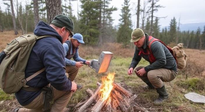 Survivalists Getting to Know the Surroundings