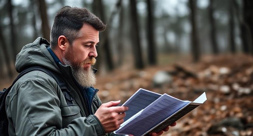 Suvival Man Staying Informed During Emergencies