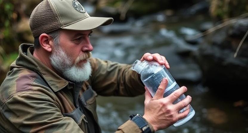 Suvival Man Choosing the Right Filter for Water