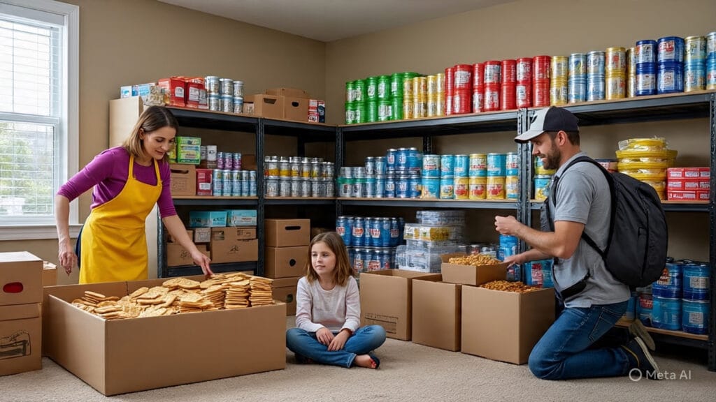 Family of Preppers Stocking Up on a Huge Quantity of Food