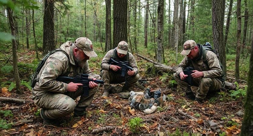 Survivalists Using Camo for Their Survival Cache