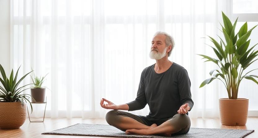 Suvivalist Practicing Stress Management Techniques