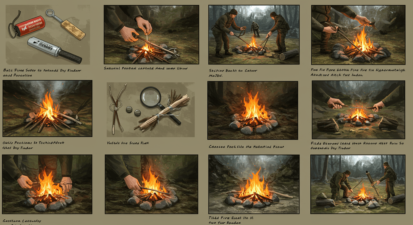 Basic Fire Starting Skills for Survival