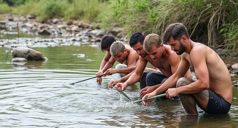 Survival Men Water Sourcing