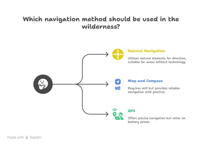 Infographic For Wilderness Navigation