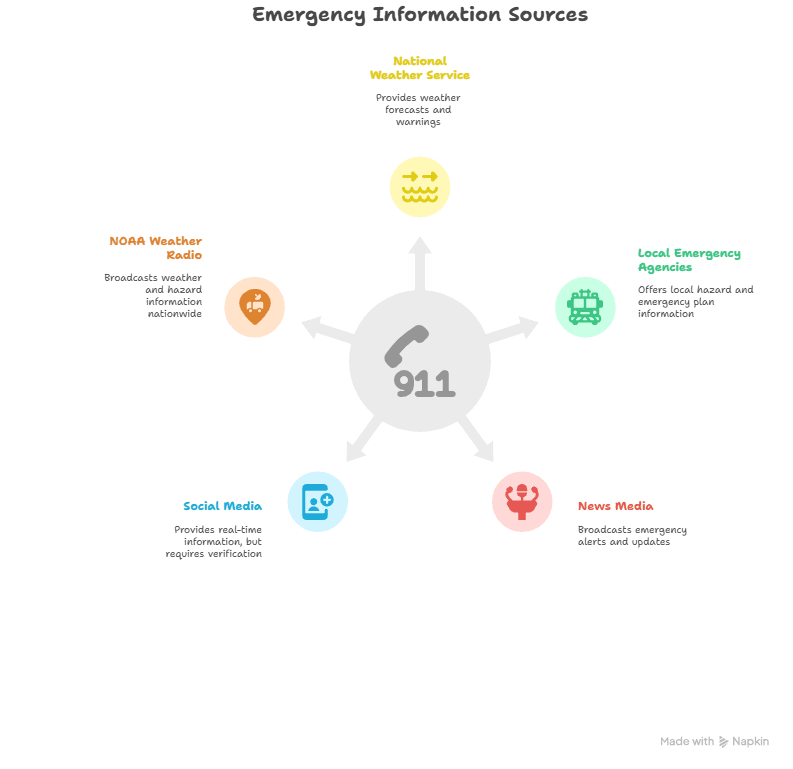 Visual Outline for Staying Connected During Emergencies