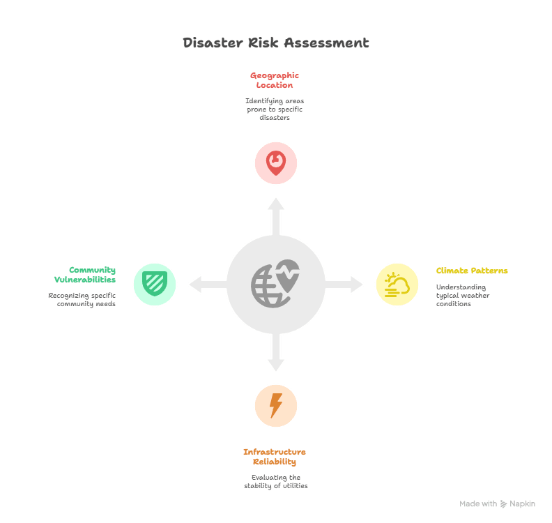 Visual Diagram Showing Disaster Risk Assessment