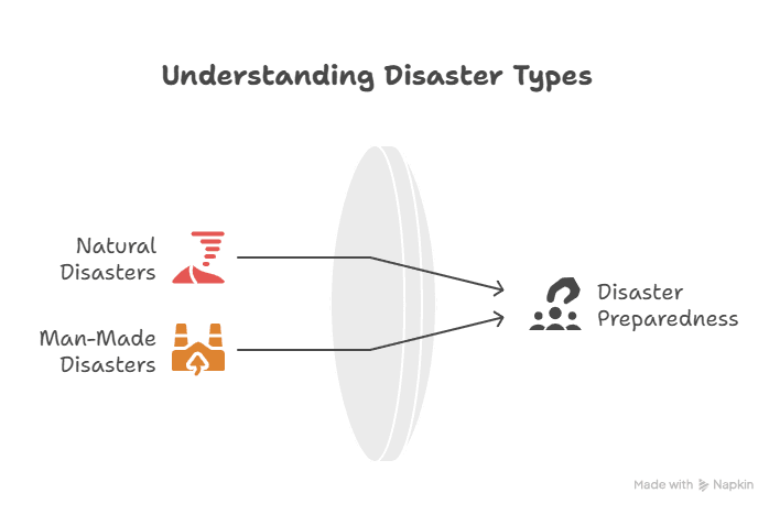 Diagram of The Types of Disasters