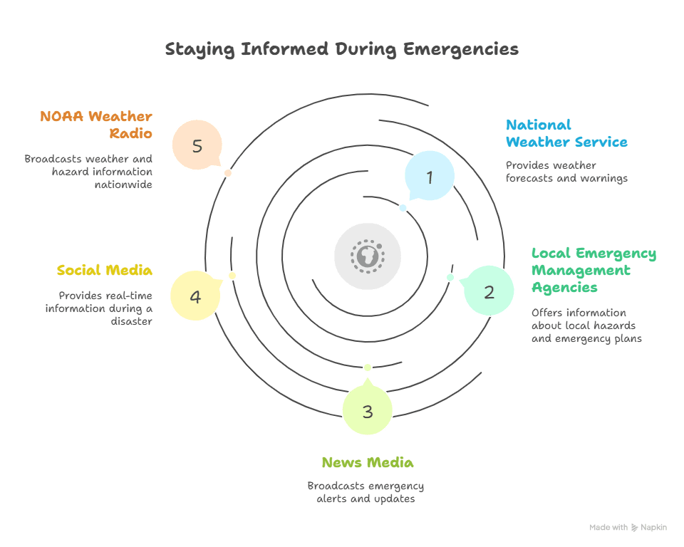 Structural Outline For Staying Informed During Emergencies