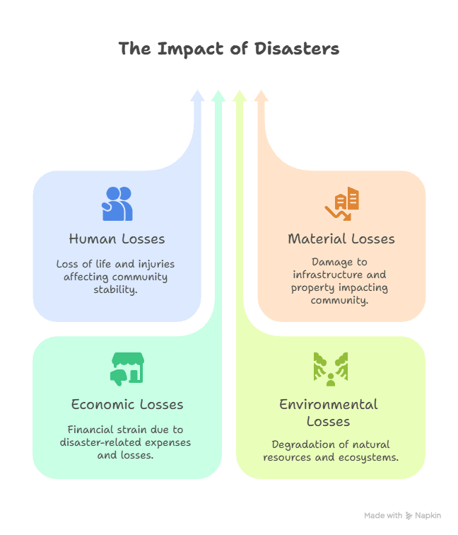 Illustration of The Impact of Disasters