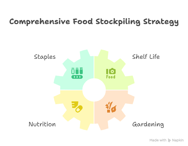 Visual Diagram of Food Prepping for Preppers