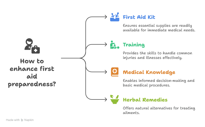 Graphic Outline for First Aid Prepping