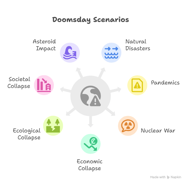 Visual Diagram of Some Doomsday Scenarios