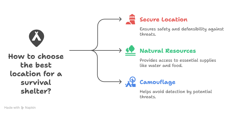 Graphic Illustration of Survival Surroundings