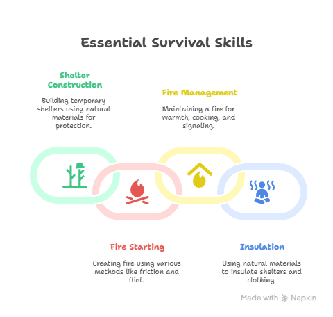 Infographic About Building a Survival Shelter